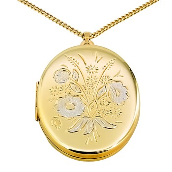 9ct gold 9.7g 18 inch Locket with chain